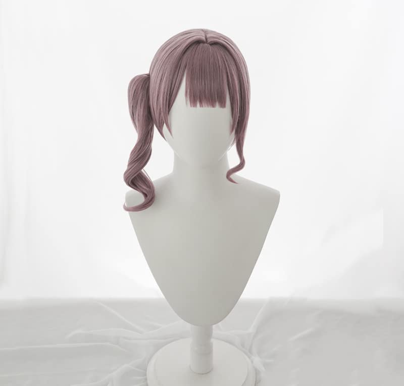 Miniatura 4 de Mochizuki Honami Cosplay peluca larga patillas púrpura 12.6 in (púrpura (Mochizuki Honami))