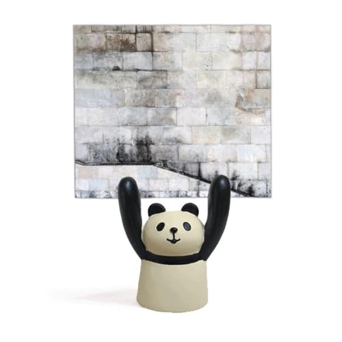 Porte-mémos panda brique bicolore pour décorer votre espace de télétravail