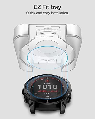 Spigen Tempered Glass Screen Protector [GlasTR EZ FIT] designed for Garmin Fenix 8, 8 Pro/Fenix 7X series/Epix Pro (51mm) - 2 Pack