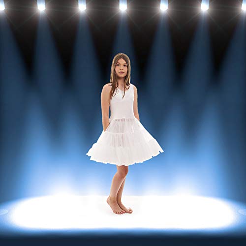 Miss Model Candyland Petticoat Dress for Girls - Underdress and Kids White Full Slip Poodle Skirt Perfect for Formal Dress2