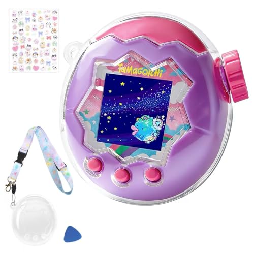 【2026新登場!通信に対応】For Tamagotchi Paradise たまごっちパラダイス 透明ケース【tourmono】保護カバー PC素材 耐衝撃 落下防止 すり傷防止 衝撃吸収 保護ケース 紛失防止ストラップ付き(透明ケースNEW)