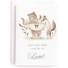 Minted | Greeting Card - Single with Envelope | PARENTS-TO-BE | Woodland Baby