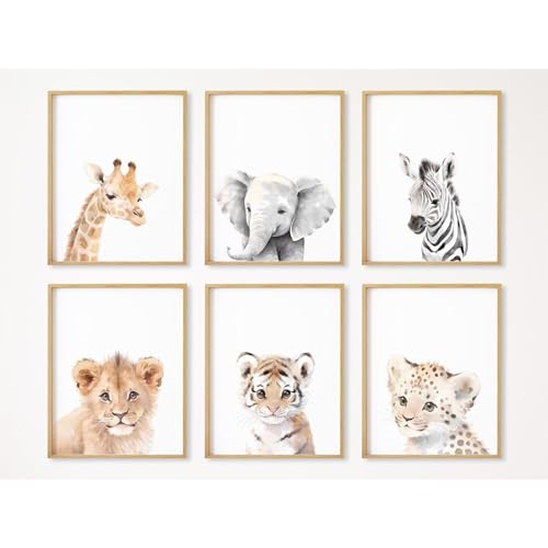 Tanmart Nursery Animal Wall Art Decor Baby Safari...