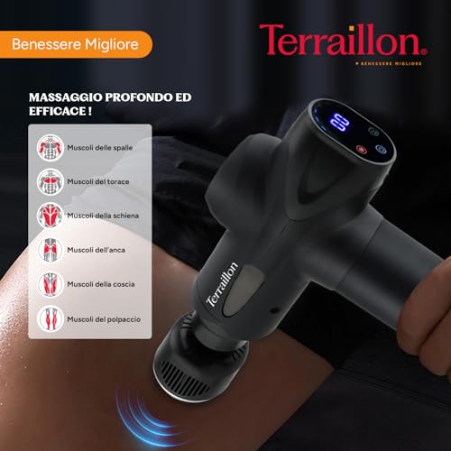 Terraillon, Pistola Massaggiante Multizone Expert, 4 Testine, 20 Velocita' - 5