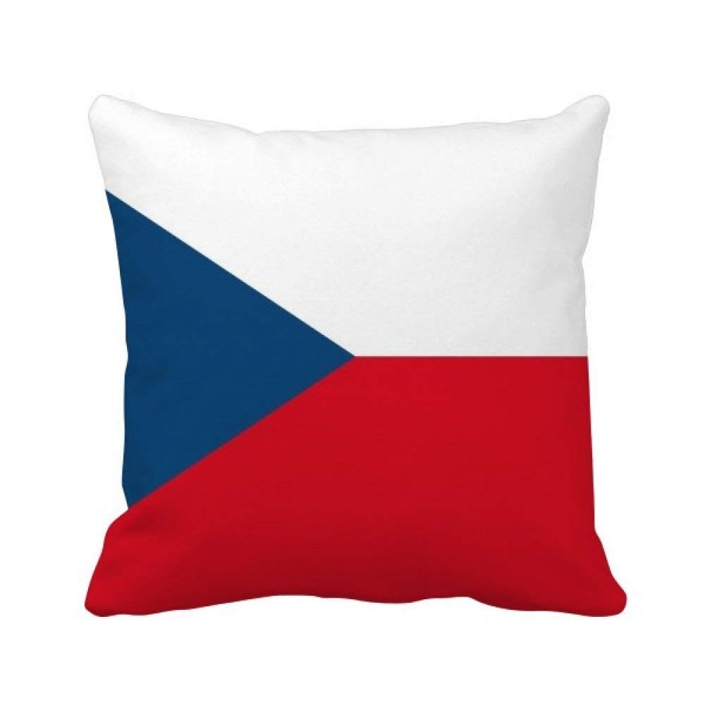 Drapeau République tchèque housse de coussin d'Europe de 40x40cm pour canapé multicolore
