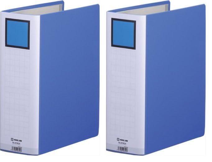 Amazon.co.jp: キングジム キングファイルGA4S青 978GXアオ (× 2
