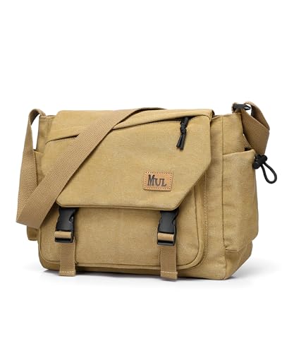 Ibalulu Sacoche Homme en Toile Robuste, Multi-Poches et...