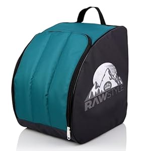 Rawstyle Skischuhtasche Schwarz-Türkis