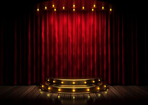 Arrière-plan photographique scène de spectacle en bois pour photobooth réussi