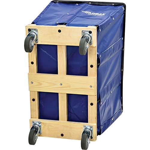 Carretilla azul con 4 ruedas de 34 x 22 x 30.5 pulgadas miniatura 6
