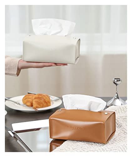 FRINZA Caixa de lenços de couro sala de estar senso avançado couro de alta qualidade luz luxo caixa