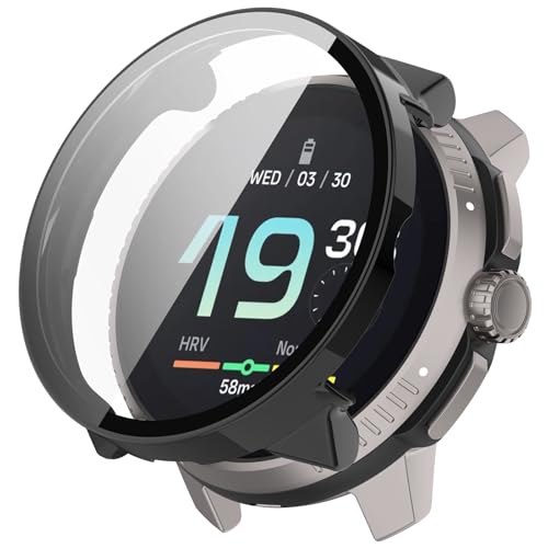 Coque Suunto Race S antichoc en PC rigide avec vitre tactile noire