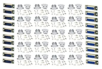 Generic H R Electronics Db15 Serial Connector Rs232 15 Pin Double Row Welded Head Male And Female Pair Db15 Connector Female Rs232 Connector Male And Female Pair With Cover Case (3) - Black (B0B2LLW6NG) Amazon Price History, Amazon Price Tracker