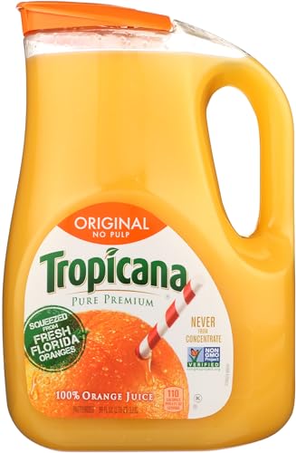 Tropicana, Orange Juice, No Pulp, 89 fl oz. bottle