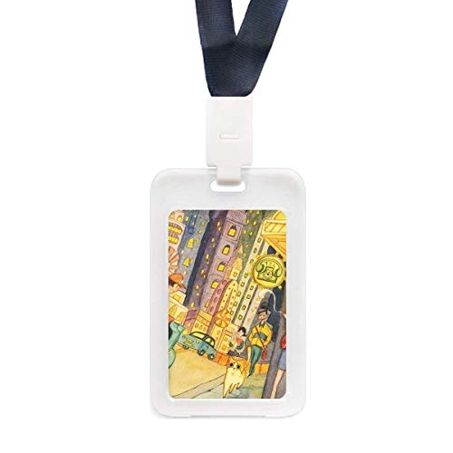 Étui de protection transparent Miaoji motif chat pour carte d'identité