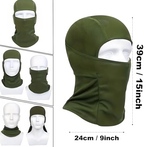 Image of 6 Packs Ski Mask Sun UV Protection Hood Breathable, Balaclava Face Mask for Men Women - Motorcycle Fish