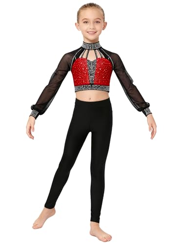 Pantalon patinage artistique fille anti-glissement et veste à manches longues