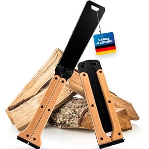 Scie Japonaise Pliable Kongo - Double Tranchant Acier SK5 pour Coupe Précise
