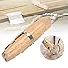 Joyzan Wooden Ring Clamp, Wood Jewelers Benchwork Holder Jewelry Vise Leather Jaws Hand Tools Stone Setting Engraving Tool with Wedge Lock Polishing Repairing Making Bench Rings Vice Filing Buffing