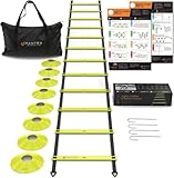 Football Training Equipment for Kids, Agility Ladder & Football Cones for Football Training, Football Training Cones Training Set, Goalkeeper Training Equipment & Football Coaching Equipment for Rugby