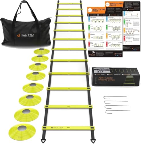 Football Training Equipment for Kids Agility Ladder & Football Cones for Football Training Football Training Cones Training Set Goalkeeper Training Equipment & Football Coaching Equipment for Rugby