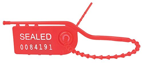 Pull Tight Seal, 8 In, HDPE, Red, PK100