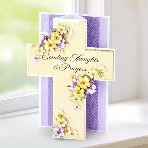 Cartes pop-up croix Katy Sue blanches avec enveloppes pour célébrations - 5