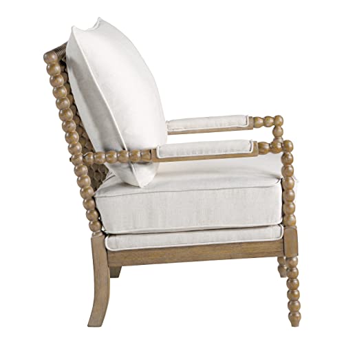 Sillón clásico enrollado beige miniatura 4