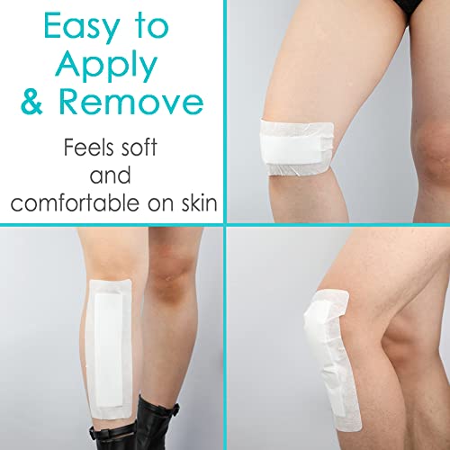 Breathable Adhesive Island Dressing Bandages Bordered Gauze For Knee Replacement 4" X 10" Wound Care With Non Stick Pad No More Wounds Sticking(Pack Of 20) #TOP2