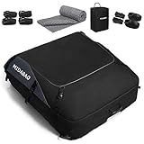 MIDABAO Thickened 20 Cubic Waterproof Duty Car Roof Top Carrier-Car Cargo Roof Bag Car Roof Top Carrier - Easy to Install Soft Rooftop Luggage Carriers with Wide Straps 20 Cubic Feet