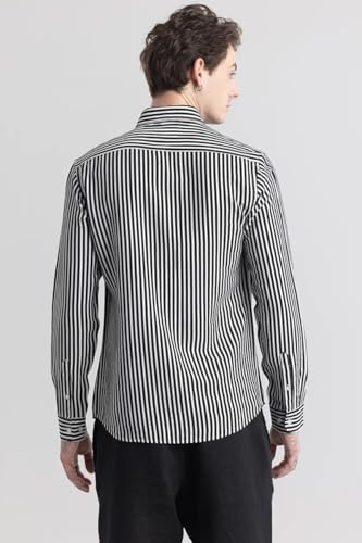Image of U TURN Men's Cotton Casual Printed Striped Stylish Shirt for Men