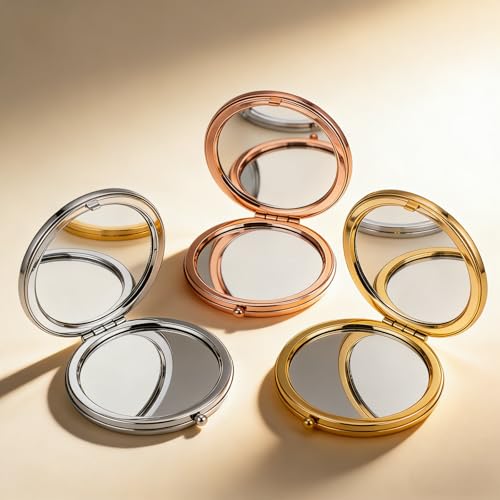 Personalized Engraved Mini Makeup Mirror - 50% Off with Code