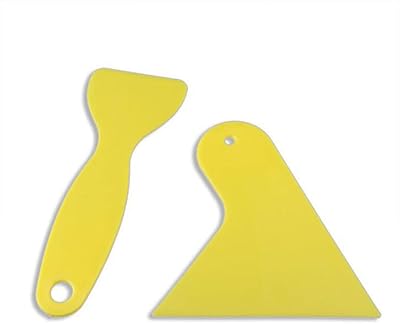 Silk Screen Stencils for Polymer Clay, Reusable Silkscreen Print Kit,for Printing on Clay & Other Jewelry Clay Earrings Decoration, 2Pcs Scrapers - Type 14