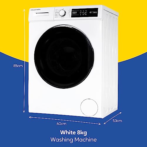 Russell Hobbs Freestanding Washing Machine, 8kg Capacity, 1400 rpm, 15 Programmes, Eco Technology, Rapid Wash Cycles, White, RH814W111W - Image 3