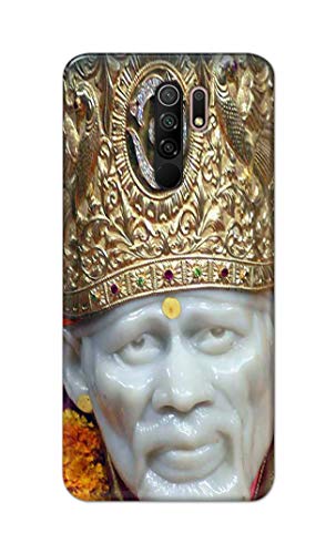 Image of PRINTFIDAA Sai Baba Lord Shiridi Great God Hinduism Hindu Religious Printed Designer Hard Case for Poco M2 / Poco M2 Reloaded Back Cover -(e) RPM1005