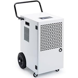 Megonia 120 L/Tag Elektrischer Luftentfeuchter Raumentfeuchter für Keller: Leistungsstarkes Entfeuchtungsgerät Groß mit 7L Wassertank 24-Stunden-Timer für Badezimmer und Räume bis 300m³/600 m³