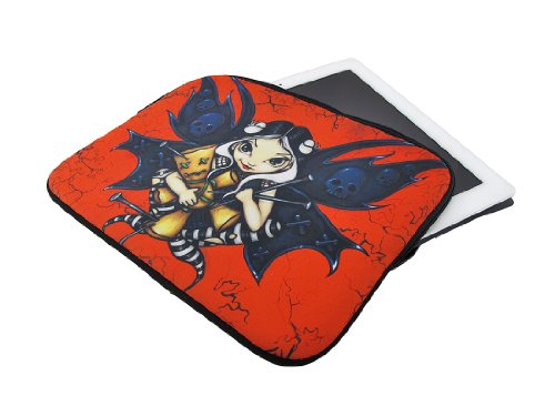 Funda para portátil de 11.5 x 8.5 in neopreno rojo miniatura 4