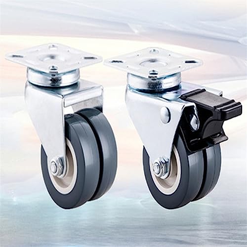 Roulettes pivotantes robustes de 5 cm anti-rayure pour stabiliser et déplacer un meuble lourd