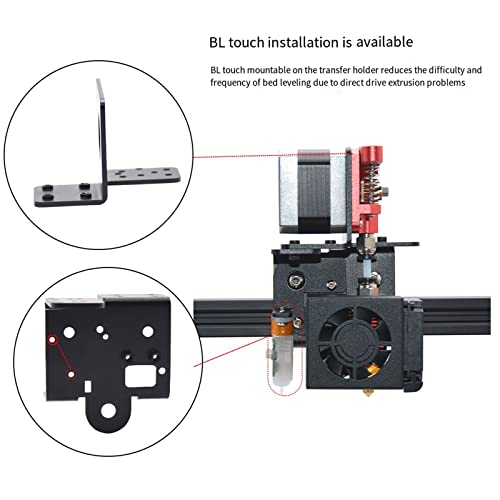 Support de plaque arrière d'extrudeuse réglable pour corriger les défauts d'impression 3D - 7