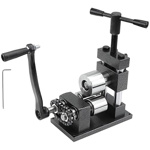 Prensa de metal para dar forma a anillos con rodillos de precisión