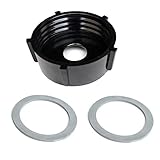 Compatible con Oster Blender. Lepeuxi Blender Jar Base + 2Pcs Juntas de Junta tórica de Goma compatibles con Oster Blender 4902-003