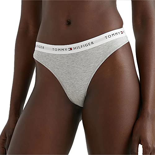 Tommy Hilfiger Women’s Thong, Grey (Light Grey Heather), L