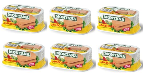 Montana Jambonet, Carne in Scatola di Suino e Bovino, 200gr,