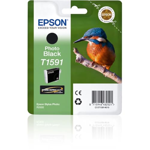 Epson T1591 cartouche d'encre noire contre les pannes Stylus Photo R2000