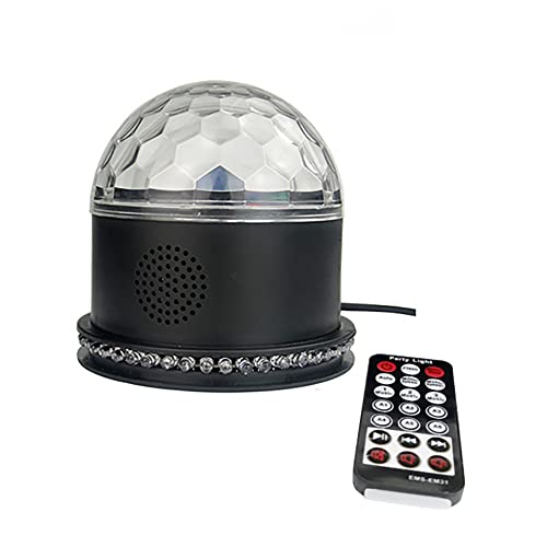 Nonetheless Luz de DJ Luz de Bola MáGica de Cristal Altavoz Bluetooth LED Reproductor Mp3...