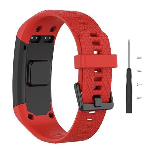 BoLuo Correa para Garmin Vivosmart HR,Bandas Correa Repuesto,Correas Reloj,Silicona Reloj Recambio Brazalete Correa Repuesto Strap Wristband para Garmin Vivosmart HR Watch Accessories (rojo)