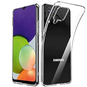 Oprimio Kristallklar Hülle für Samsung A22 4G / M22 / M32 [Silikon Hülle] [%100 Durchsichtig] [Deutsche Material] [Ultra Dünn] Klar Handyhülle für Samsung Galaxy A22 4G (Nicht für A22 5G)