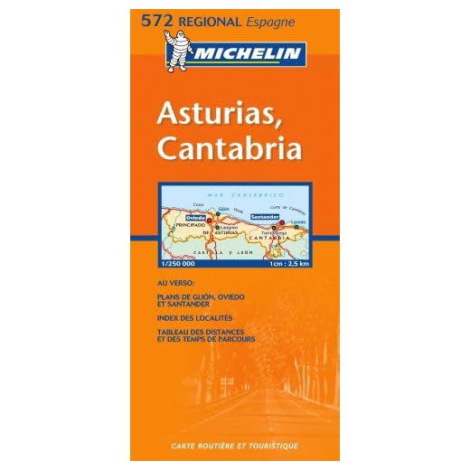 Asturias, Cantabria: No. 572 (Mapas Regional)