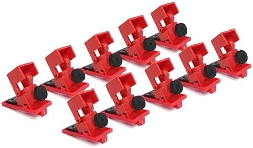 TRADESAFE Circuit Breaker Lockout, 10 Pack Single Pole Breaker Lock, Medium
