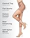 MeMoi Capri Sheer Tights, Comfortable Control Top Footless Tights, Capris for Women - Sizes S-XL, Honey, X-Large